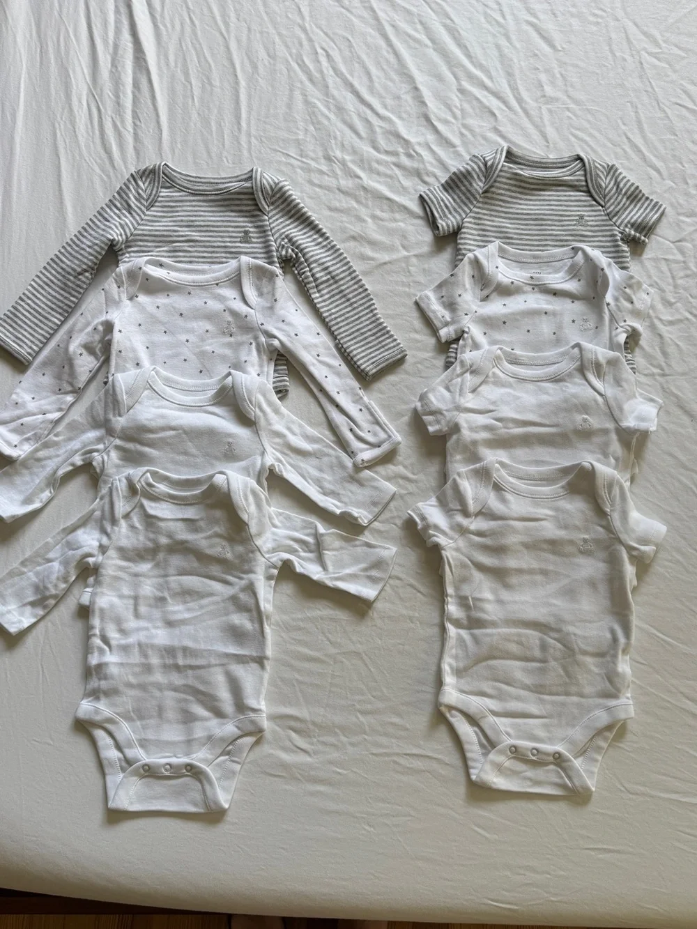 Baby Gap 0-3 month onesie bundle, plus bonus sleeper